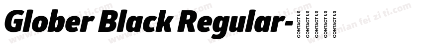 Glober Black Regular字体转换